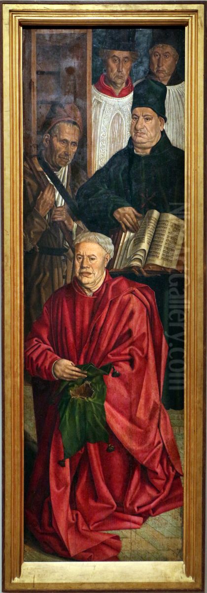 Panel of the Relic Oil Painting by Nuno Goncalves