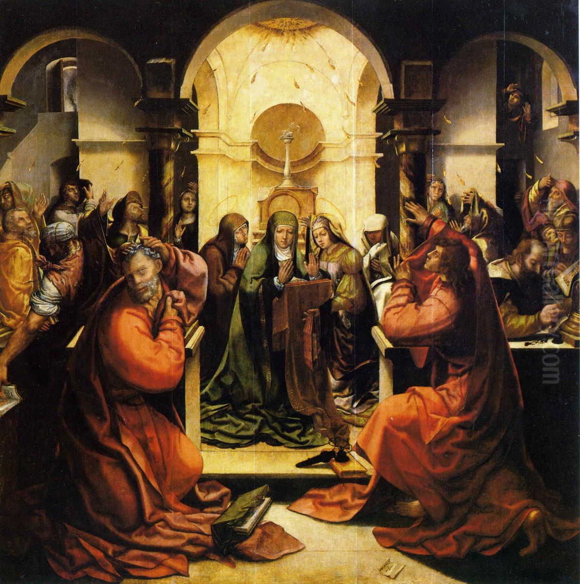 Pentecost Oil Painting by Grao Vasco