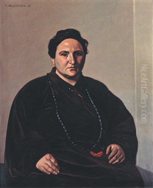 Portrat Gertrude Stein Oil Painting by Felix Vallotton