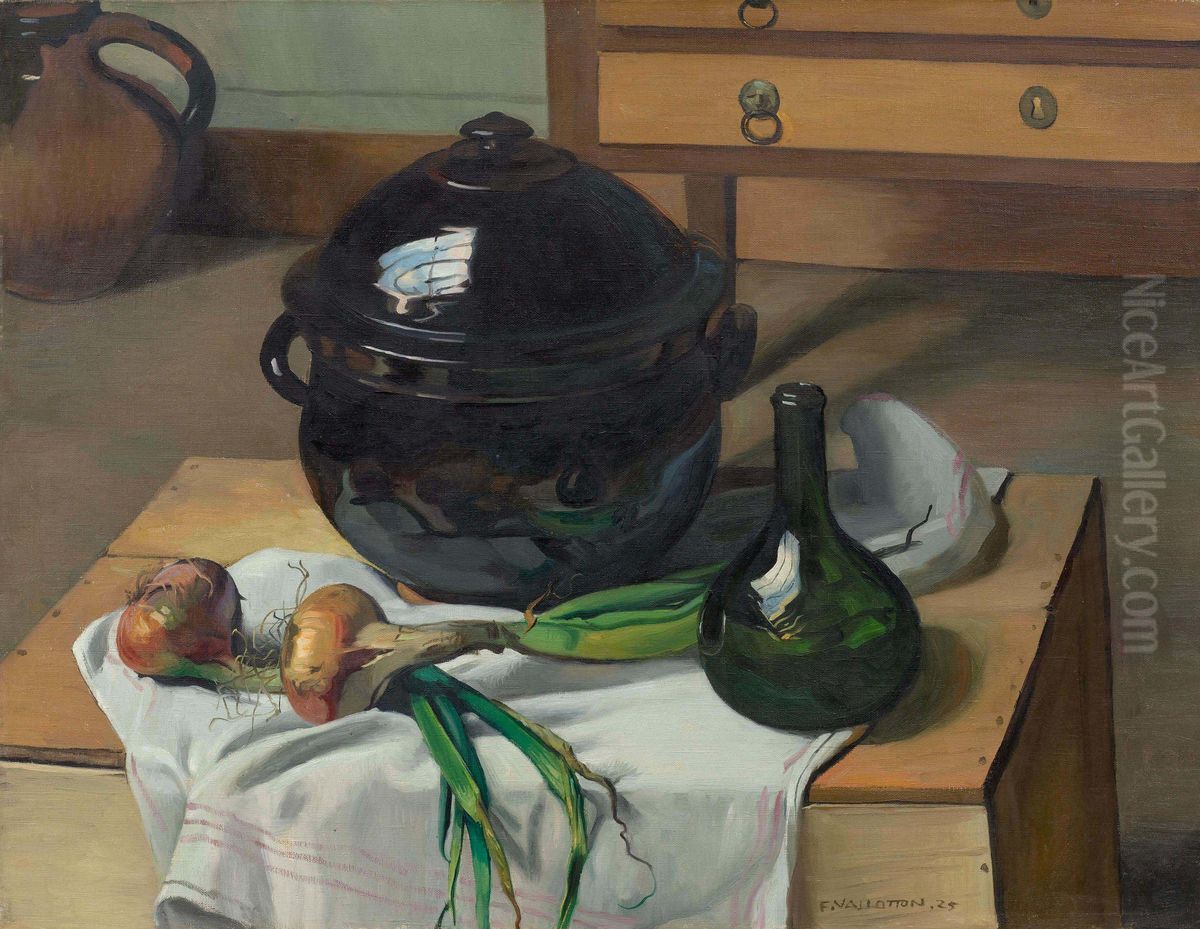 Ognons et soupiere Oil Painting by Felix Vallotton
