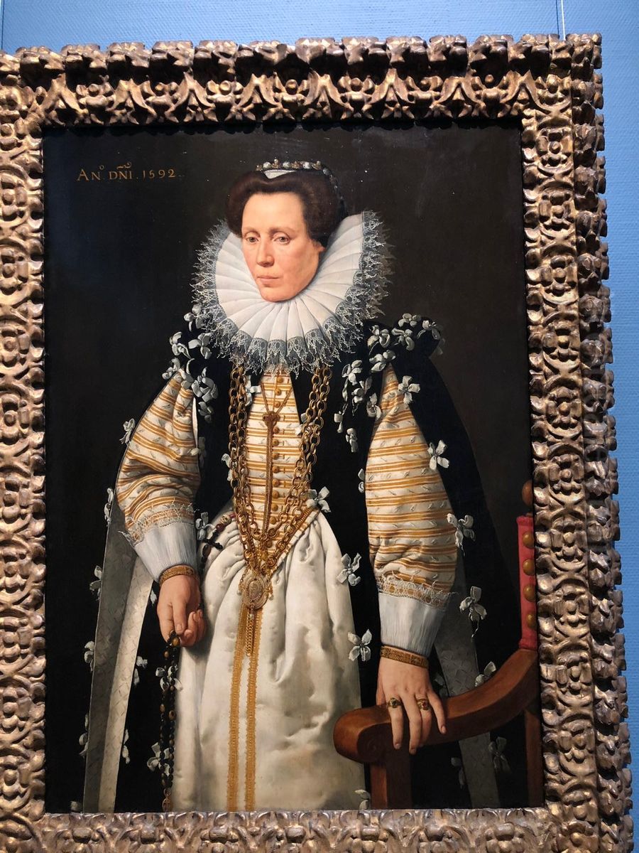 Portrait of the Wife of Nicolas de Hellincx Oil Painting by Frans Pourbus the younger