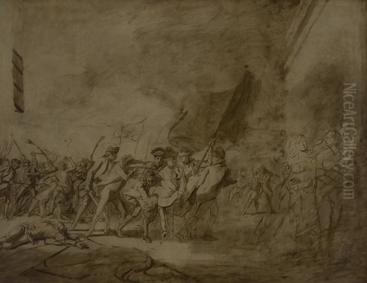 The Death of Major Pierson (1757-1781) Oil Painting by John Singleton Copley