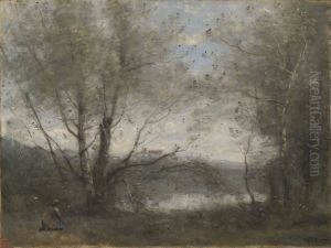 A Pond Seen through the Trees