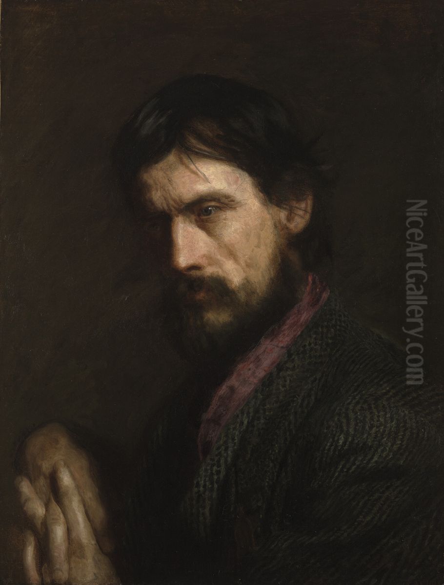 The Veteran (Portrait of George Reynolds) Oil Painting by Thomas Cowperthwait Eakins