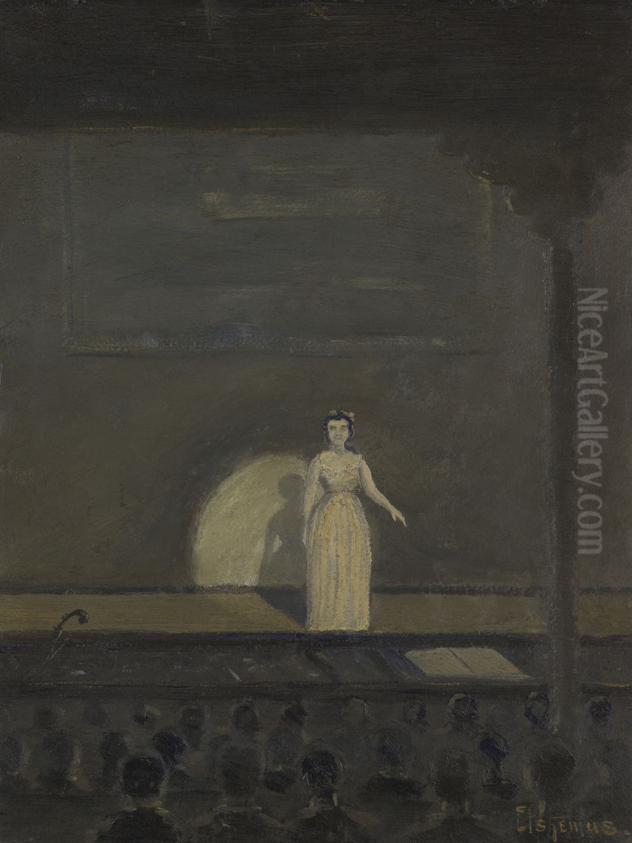 The Concert Singer Oil Painting by Louis Eilshemius