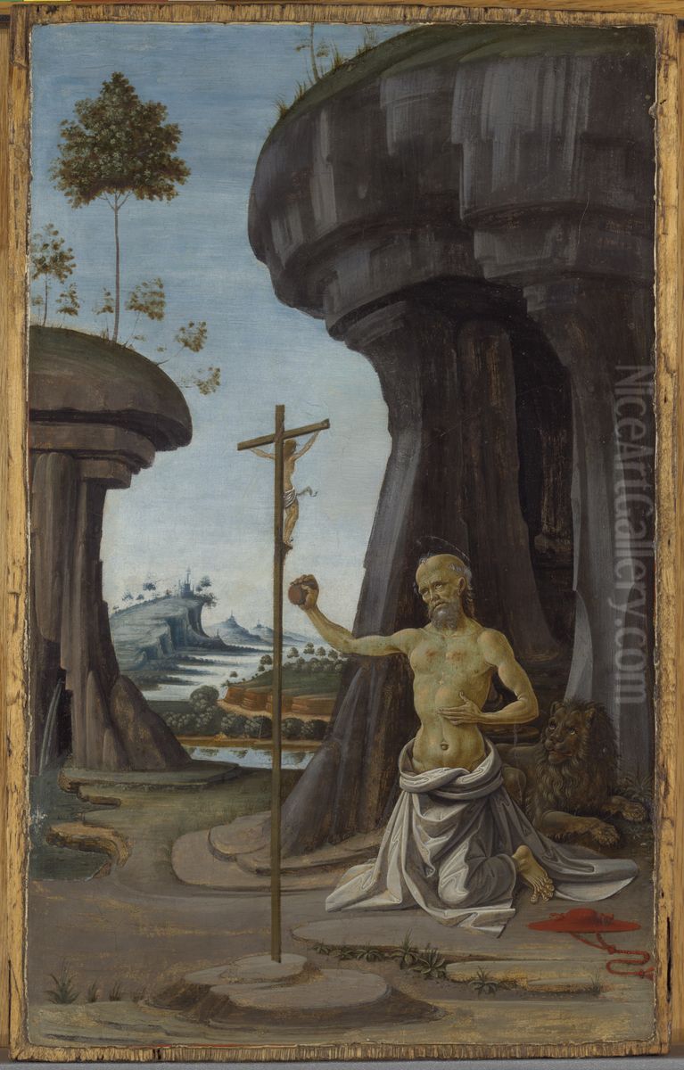 Penitent Saint Jerome Oil Painting by Fiorenzo di Lorenzo