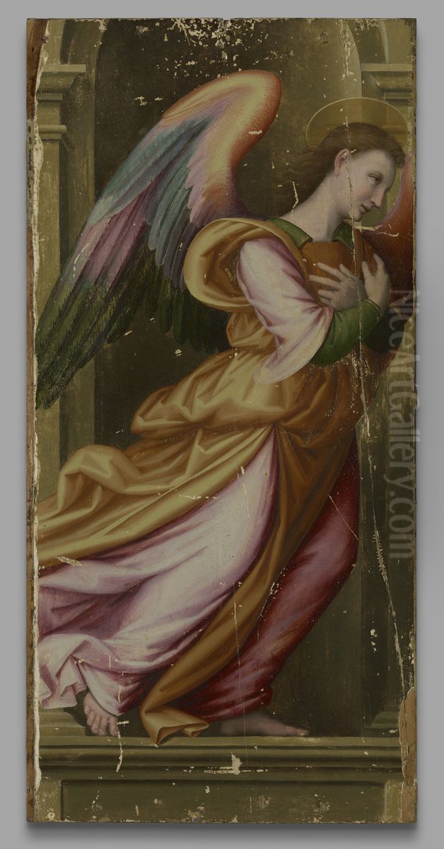Angel in Adoration Oil Painting by Giovanni Antonio Sogliani
