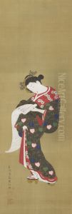 Young woman reading a scroll