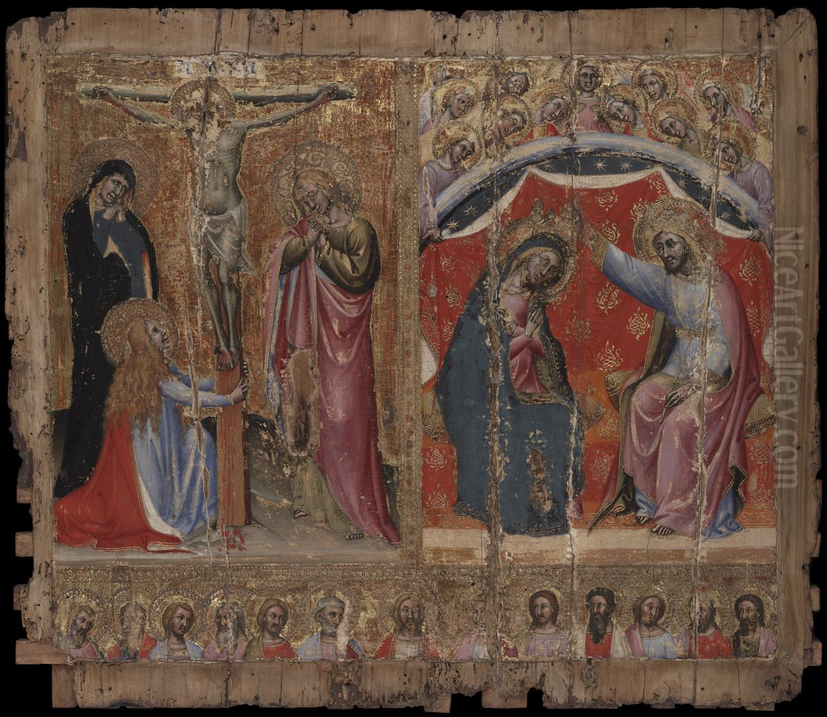 The Coronation of the Virgin Oil Painting by Jacopo di Cione