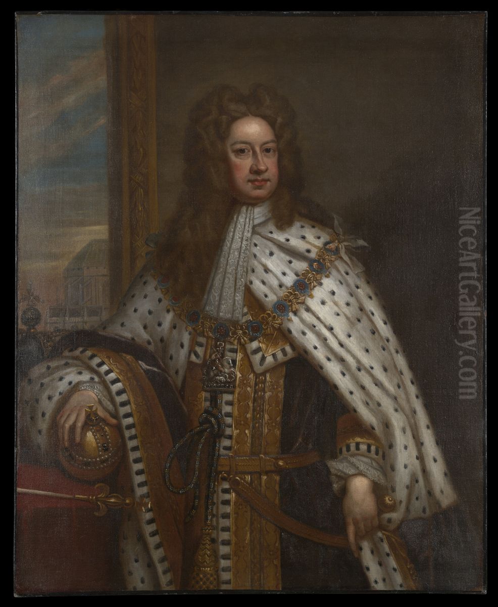 King George I of Great Britain and Ireland Oil Painting by Godfrey Kneller