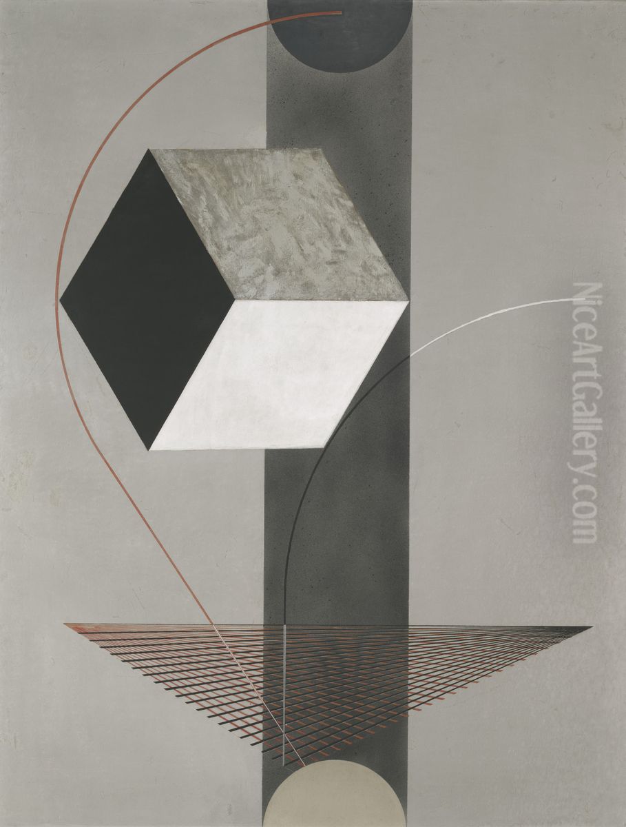 Proun 99 Oil Painting by Eliezer Markowich Lissitzky