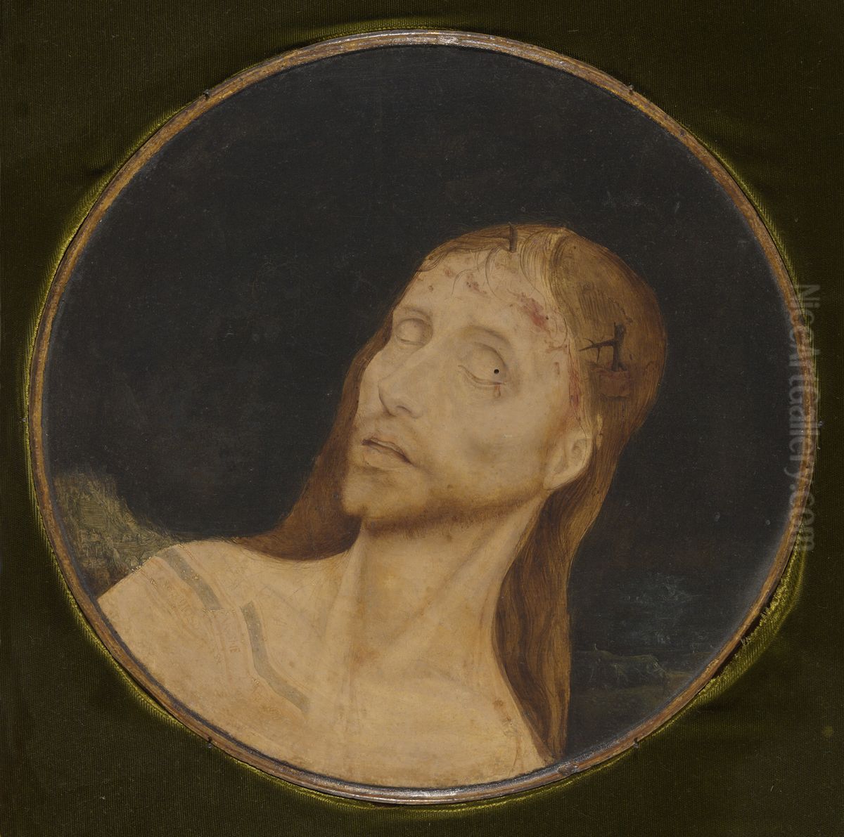Dead Christ Oil Painting by Quinten Metsys