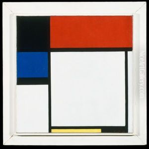 Fox Trot B, with Black, Red, Blue, and Yellow