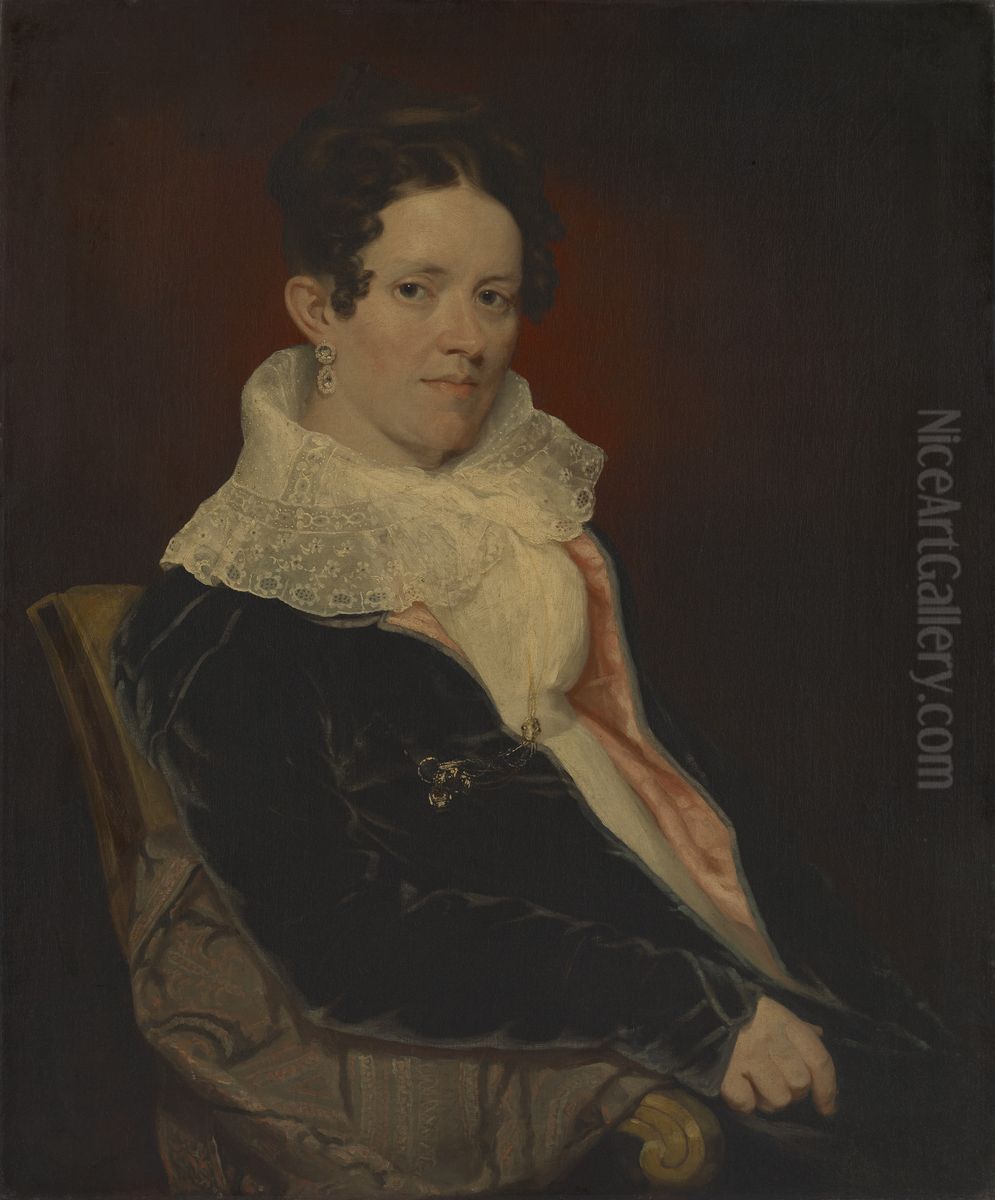 Mrs. Addin Lewis (Fanny Lewis) (1790-1832) Oil Painting by Samuel Finley Breese Morse