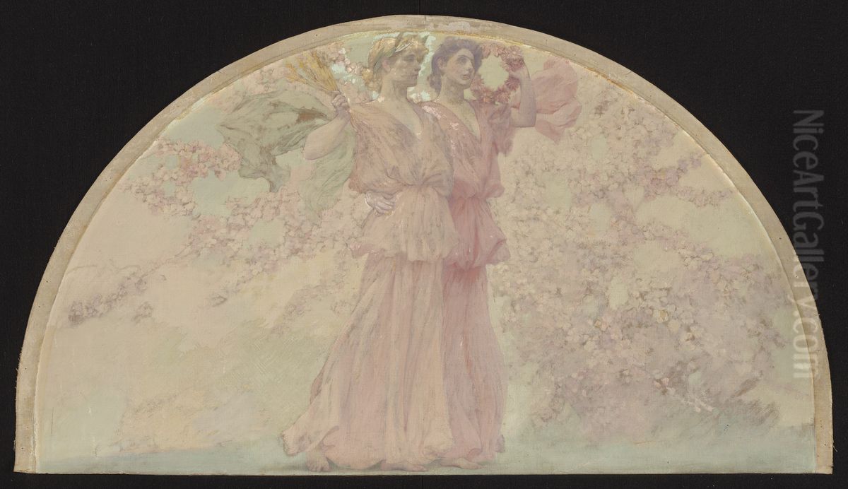 Ceres and Proserpine Reunited Oil Painting by Henry Siddons Mowbray