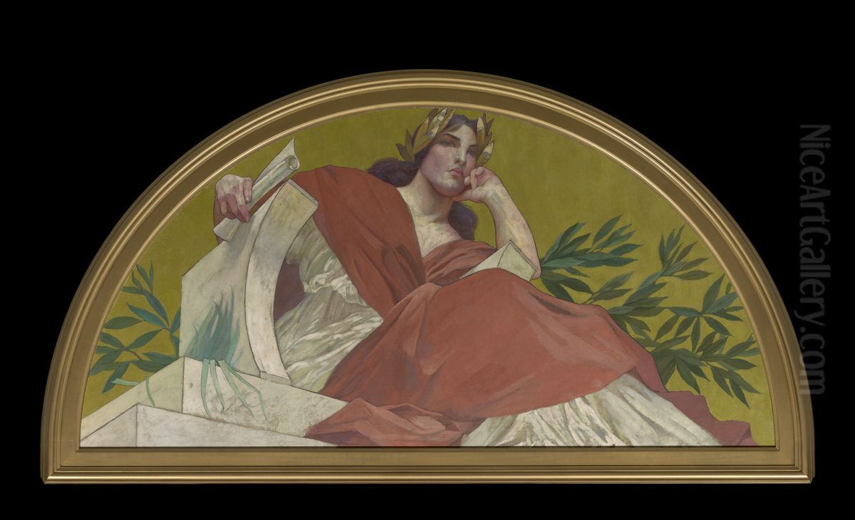 Muse of Tragedy Oil Painting by Henry Siddons Mowbray