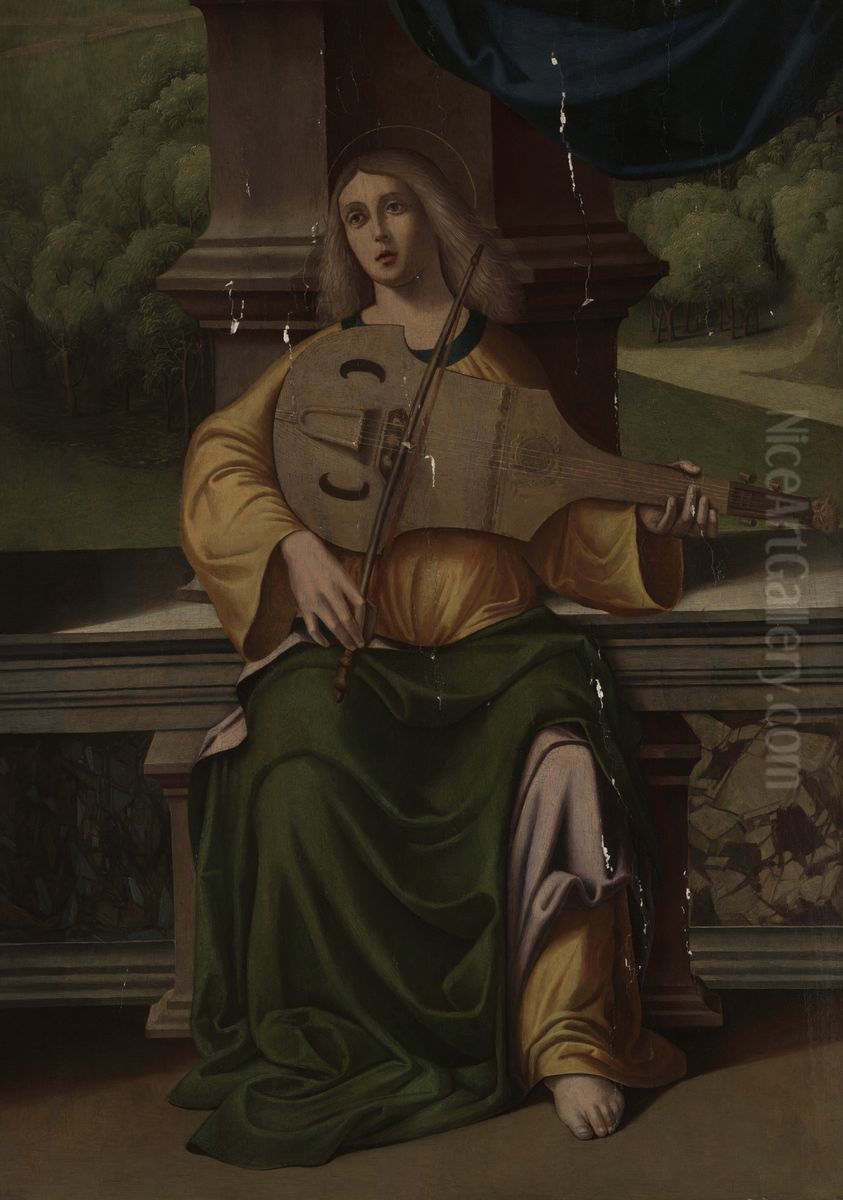 Saint Cecilia Oil Painting by Marco Palmezzano