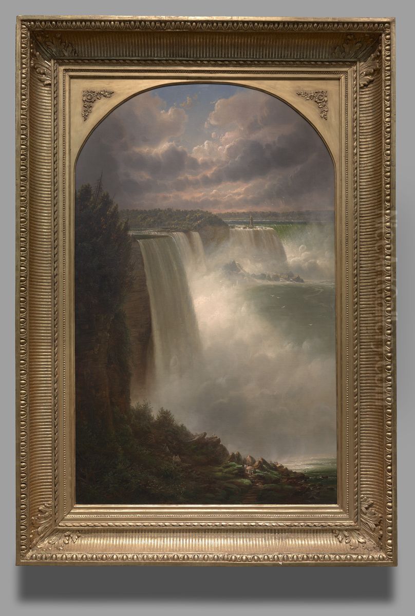 Niagara Fall Oil Painting by Ferdinand Richardt