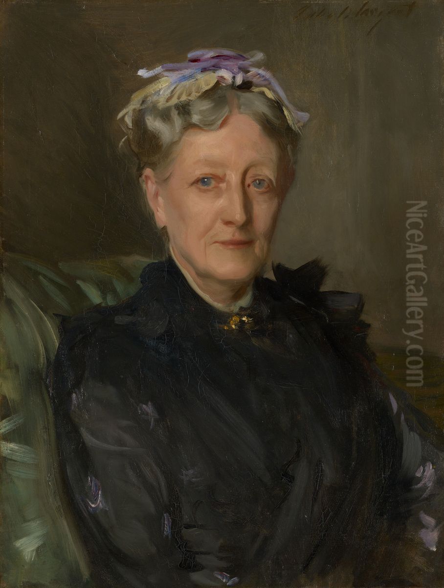 Mrs Frederick Mead (Mary Eliza Scribner) Oil Painting by John Singer Sargent