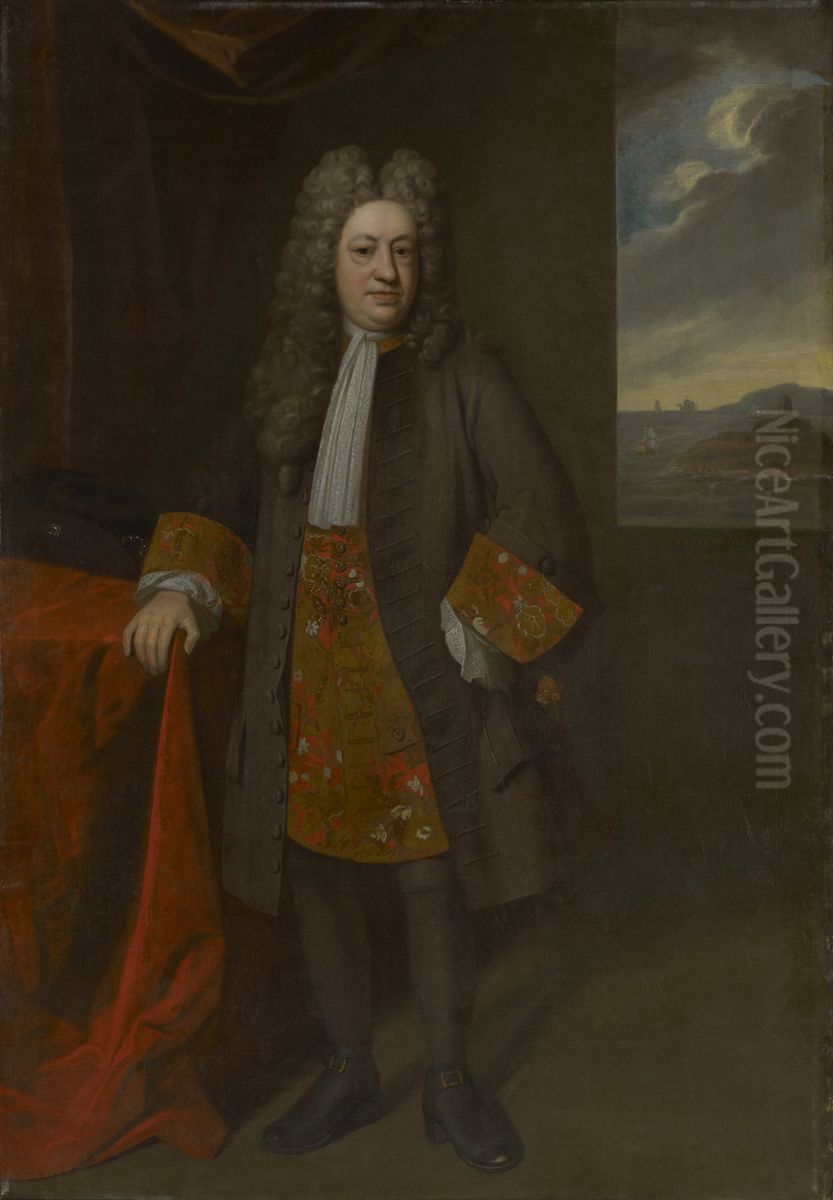 Portrait of Gov. Elihu Yale (1648/49-1721) Oil Painting by Enoch Seeman