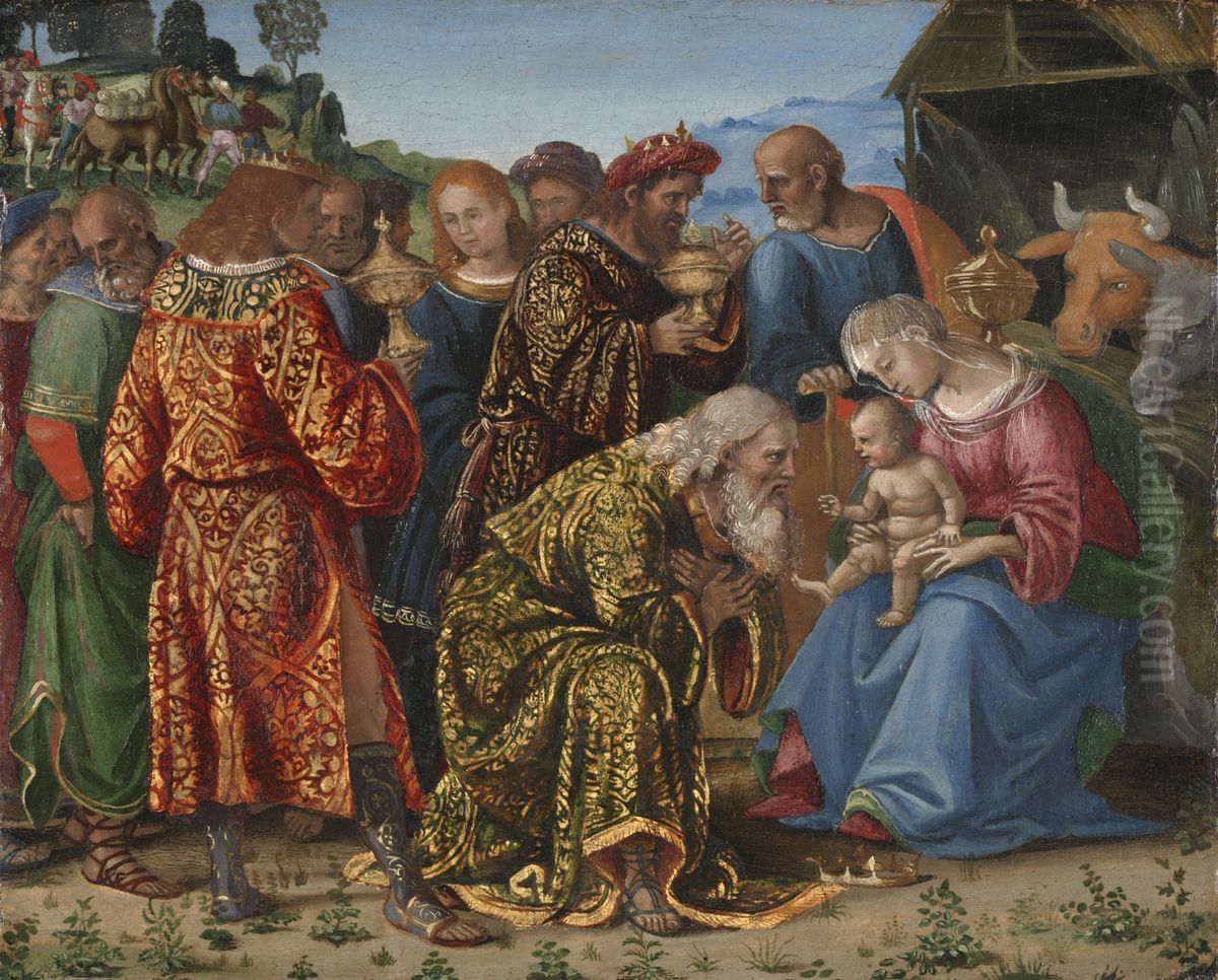 Adoration of the Magi Oil Painting by Luca Signorelli