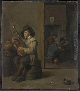 Bagpiper in an Inn