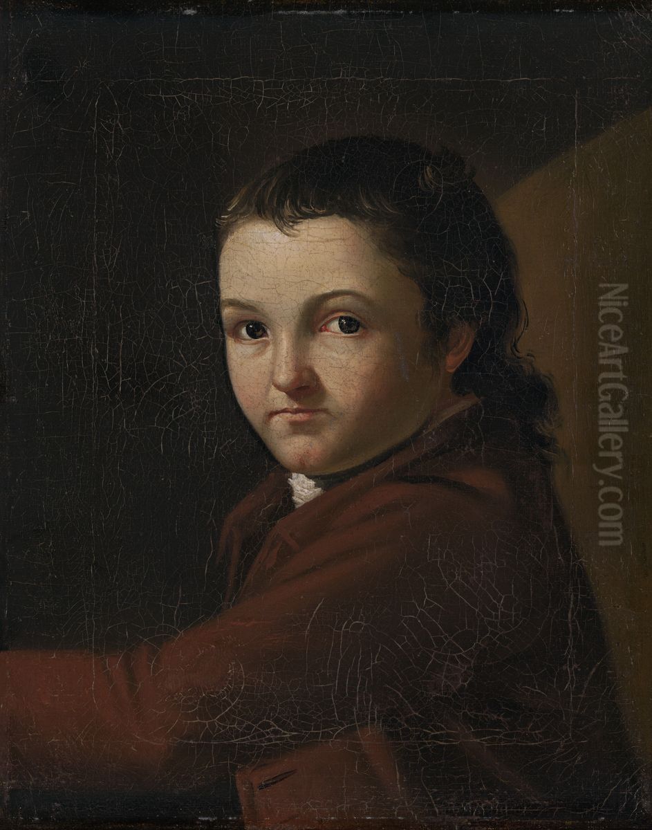 Jabez Huntington, Jr. (Nephew of the artist) (1767-1848), B.A. 1784 Oil Painting by John Trumbull