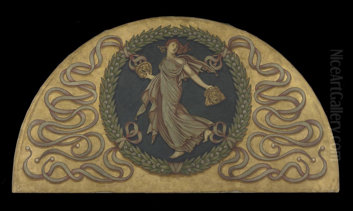 Drama Oil Painting by Elihu Vedder