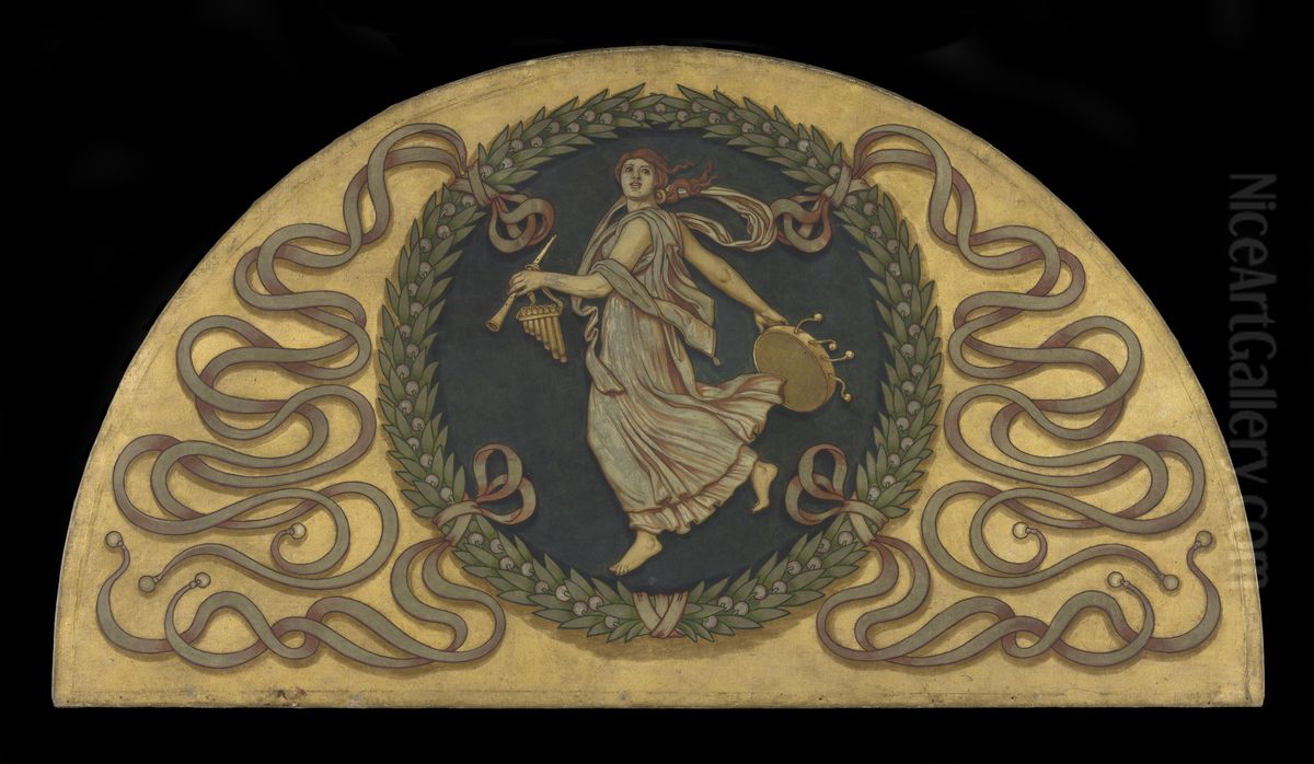 Music Oil Painting by Elihu Vedder