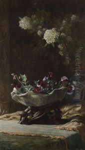 Pansies and Spirea