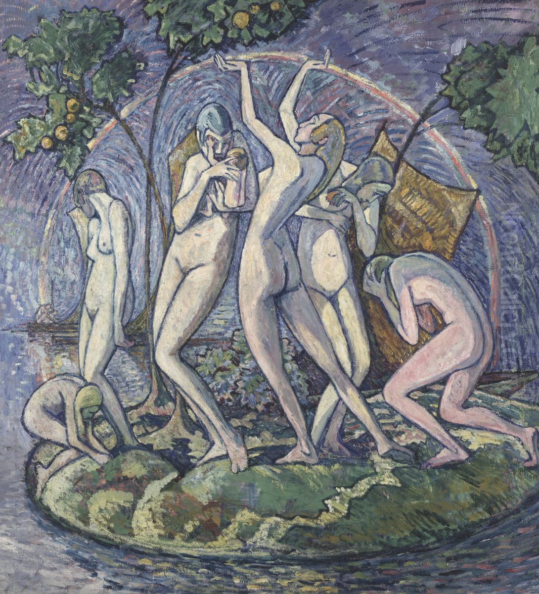 The Island of Peace Oil Painting by Heinrich Vogeler