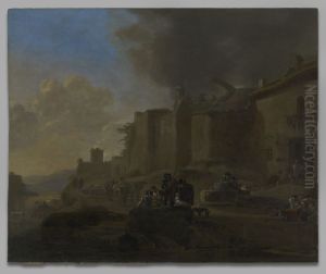 Peasants by a River Bank