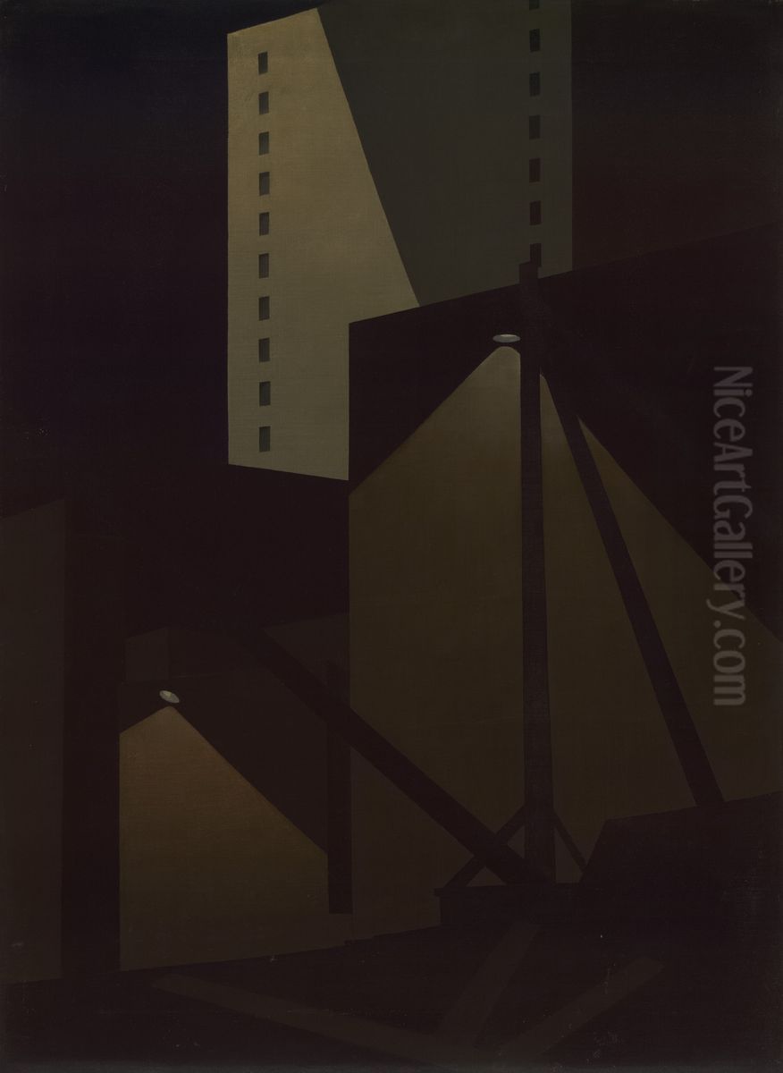 Night Oil Painting by George Ault