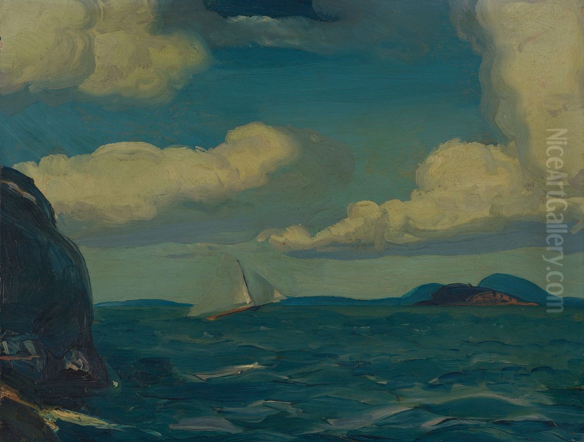 A Fresh Breeze Oil Painting by George Wesley Bellows