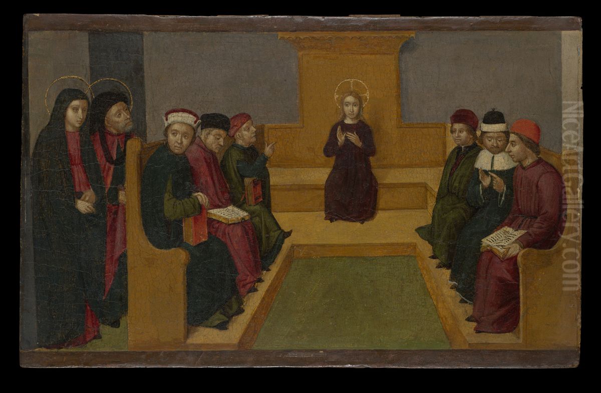 Christ among the Doctor Oil Painting by Ludovico Brea