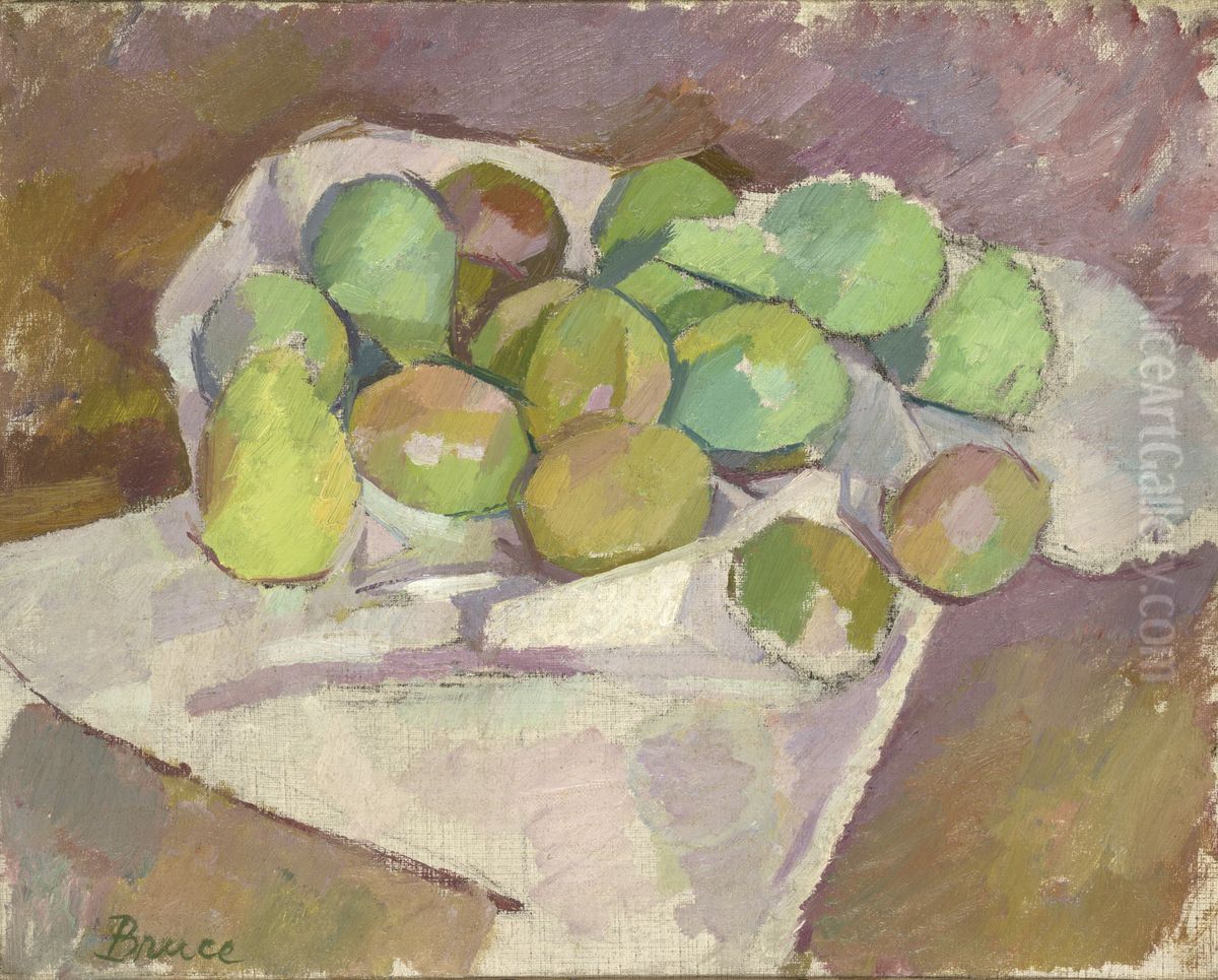 Plums Oil Painting by Patrick Henry Bruce