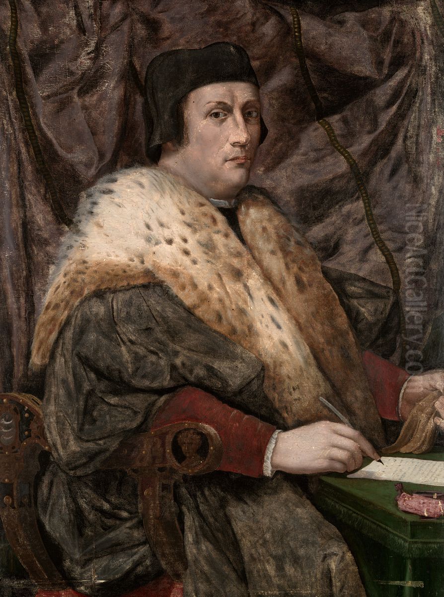 Francesco Guicciardini Oil Painting by Giuliano Bugiardini