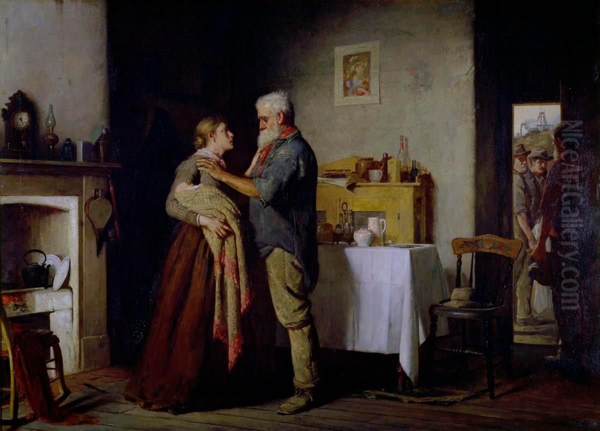 Breaking the News Oil Painting by John Longstaff