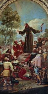 San Bernardino de Siena predicando ante Alfonso V de Aragon