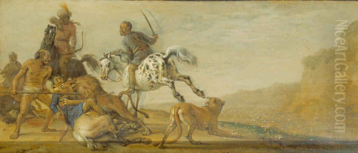 Punishment of a Hunter Oil Painting by Paulus Potter