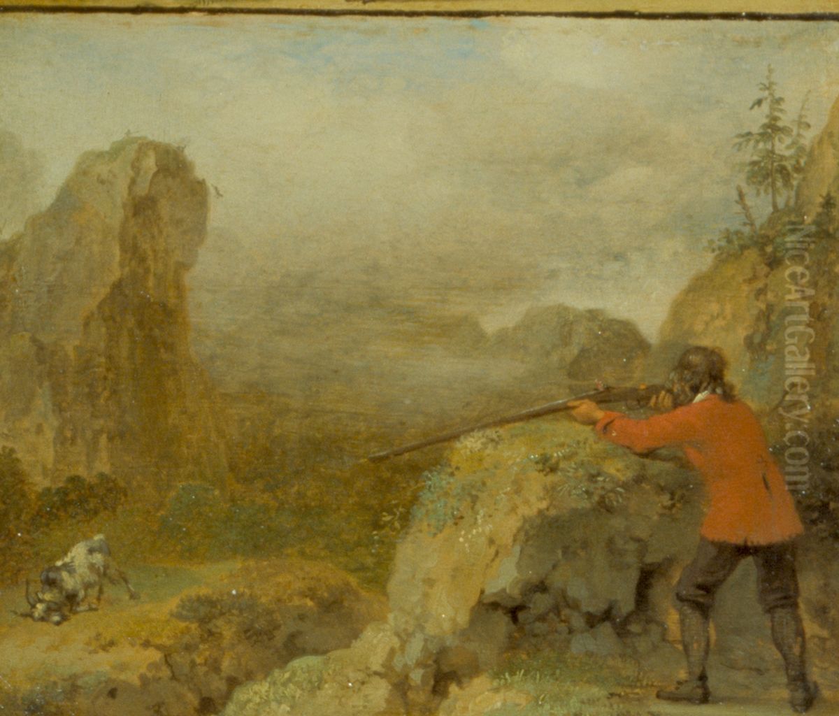 Punishment of a Hunter Oil Painting by Paulus Potter