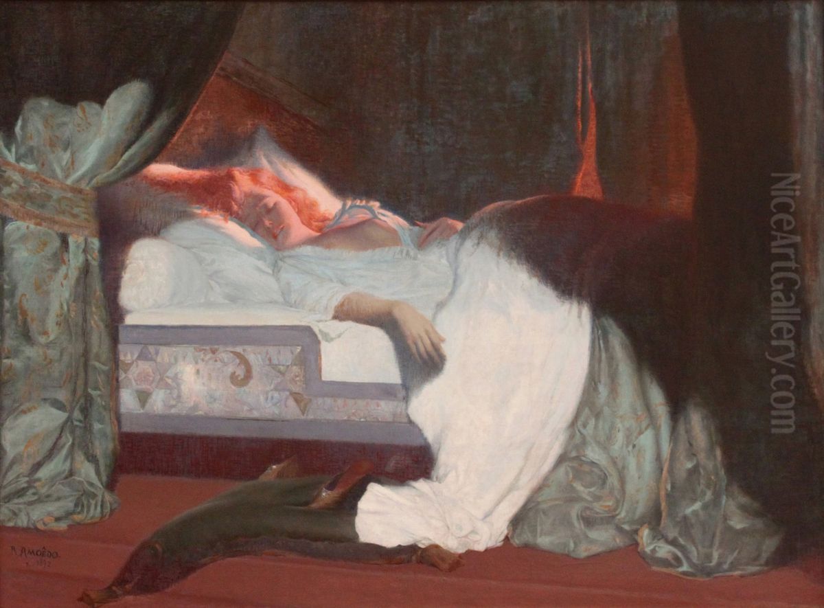 Desdemona Oil Painting by Rodolfo Amoedo