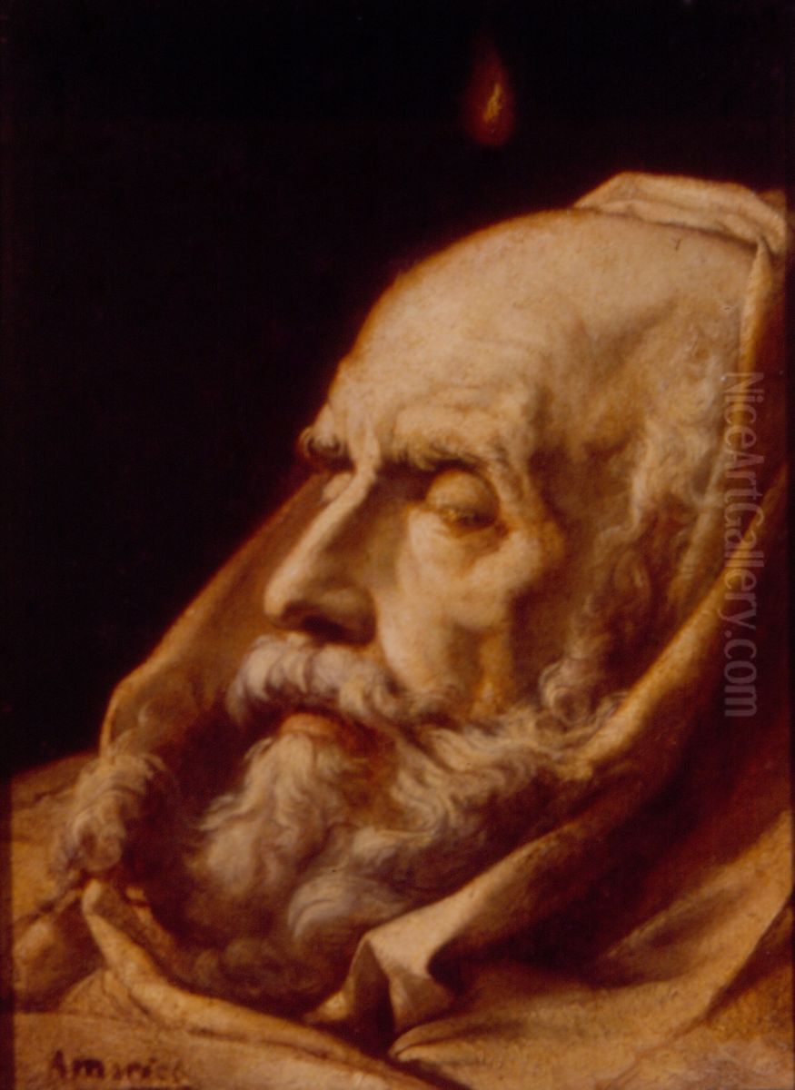 Saint Jerome Oil Painting by Pedro Americo
