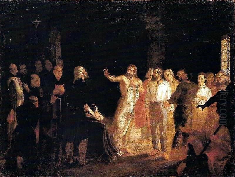 Resposta de Tiradentes Oil Painting by Leopoldino Faria