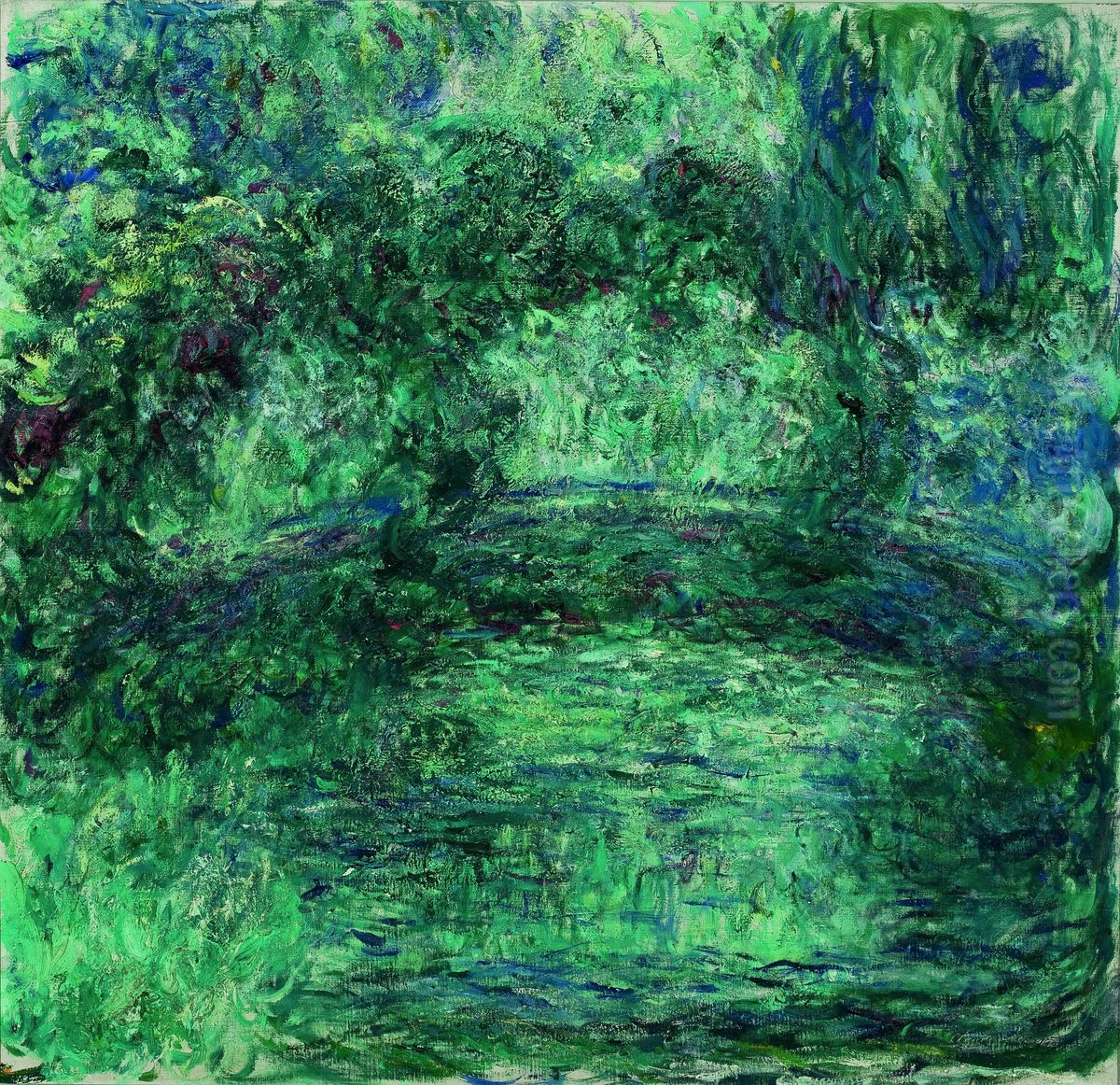 A Ponte Japonesa sobre a Lagoa das Ninfeias em Giverny Oil Painting by Claude Oscar Monet