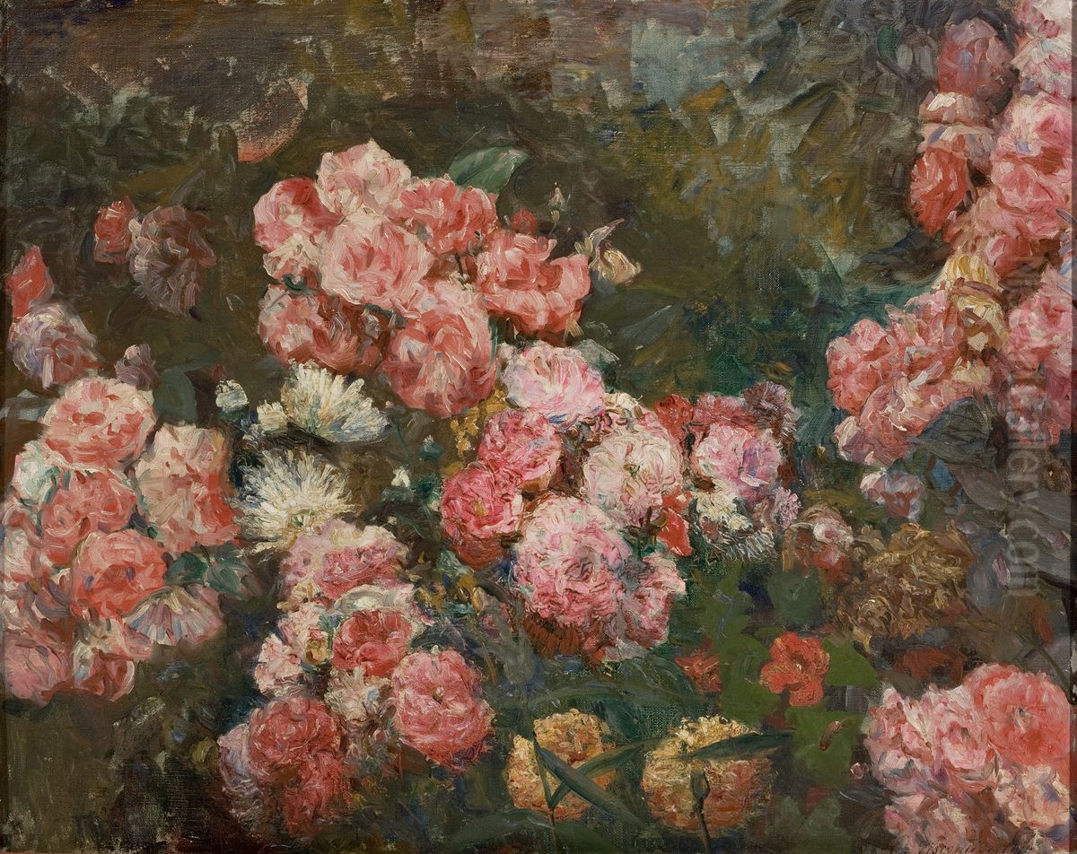 Flowers Oil Painting by Eliseu Visconti