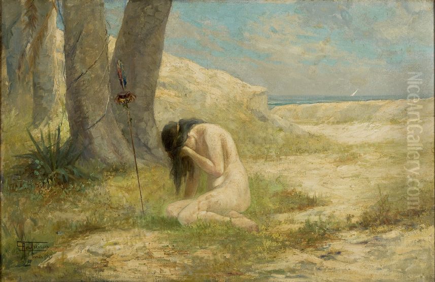 Iracema Oil Painting by Antonio Parreiras
