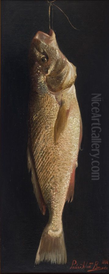 Fish Oil Painting by Pedro Alexandrino Borges