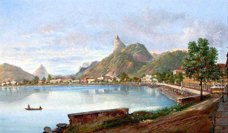 Botafogo Cove Oil Painting by Nicola Antonio Facchinetti