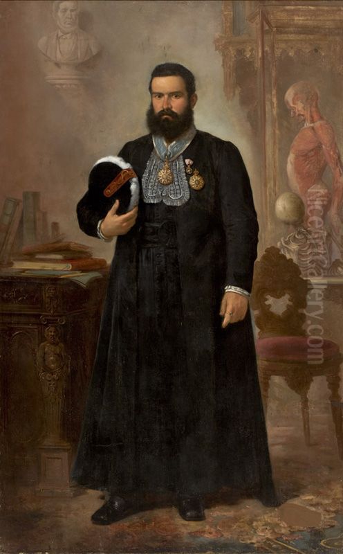 Portrait of the Doctor Jose Maria Chaves Oil Painting by Victor Meirelles